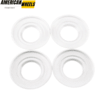 4pcs BBS 154mm 6 1/16in Wheel Center Fitment #09.23.502 White - 20214670WT