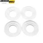 4pcs BBS 154mm 6 1/16in Wheel Center Fitment #09.23.502 White - 20214670WT