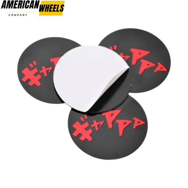 4pcs 50mm 1 31/32in Drift Onomatopoeia Wheel Center Sticker Aluminum - 20214417 - Image 4
