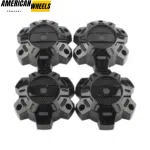 Monster Rims Wheel Center Caps for Mags 15x7 6 Hole Rims 138mm 5.43in Black - 20214679HB