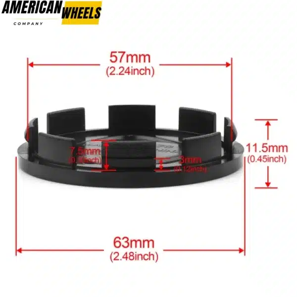 63mm(2.48in) Wheel Center Caps for Dodge Subaru OZ Racing Weds Kranze Bazreia #28821SA030 #28821VA010 - 20274170 - Image 8