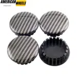 4pcs Carbon Fiber 59mm 2 5/16in Hubcaps #9594156 #9593169 #9595157 Suitable For Many Different Types Of Vehicles - 20214302(14298BK+14172)x4 - Image 4