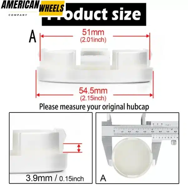 4pcs for 54.5mm 2 1/8in Subaru Center Caps BBS Ford Suzuki #09.23.394 - 20284002SV - Image 4