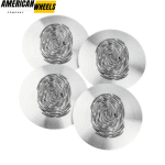 4pcs 56mm 2 3/16in Fingerprint Wheel Center Sticker Aluminum - 20214418 - Image 4