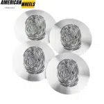 4pcs 56mm 2 3/16in Fingerprint Wheel Center Sticker Aluminum - 20214418 - Image 4