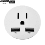 4pcs USB 57mm 2 7/32in Wheel Center Sticker Aluminum - 20214182 - Image 2