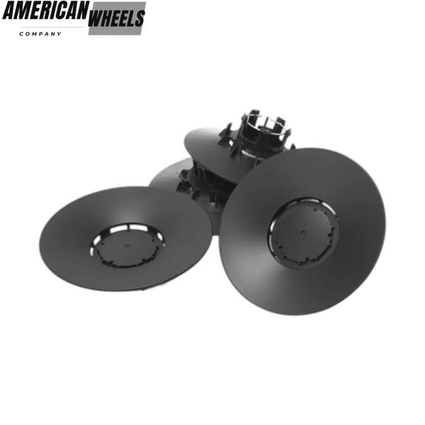 156mm 6.14in Tesla Wheel Center Cap Model Y - 20274192BKx4 - Image 3