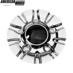 4pcs 175mm 6 7/8in Wheel Center Caps With Black Label - 20214368 - Image 2
