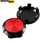 4pcs Benz OZ 75mm 2 15/16in Wheel Center Caps Red Laber Black Base - 20214948BKR[4618RD+4725BK]x4 - Image 5