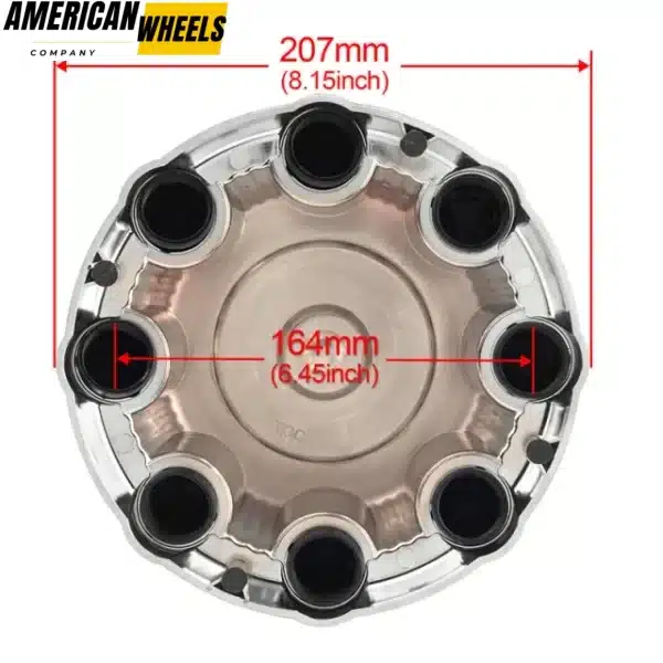 207mm/8.15in Wheel Center Caps for Car Decorations Center Rims Exterior Accessories - 20280019CH - Image 5