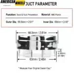 66.5mm / 2.62in hubcap for Rays ZE40 XXR 530/557 Enkei Center Caps RPF1 - 20214286 - Image 5