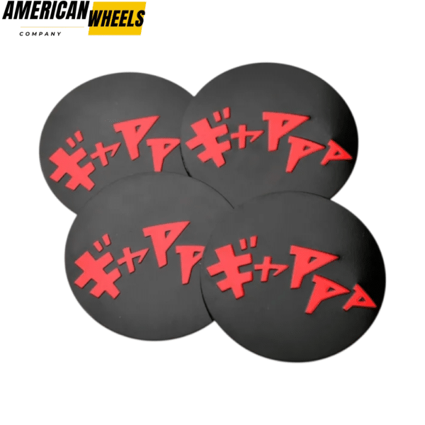 4pcs 50mm 1 31/32in Drift Onomatopoeia Wheel Center Sticker Aluminum - 20214417 - Image 3