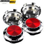 4pcs GMC Cadillac Chevy 83mm 3 1/4in Wheel Center Caps #19333200 Red Label Silver Base - 20214949CHR[14618RD+14726CH]x4 - Image 6