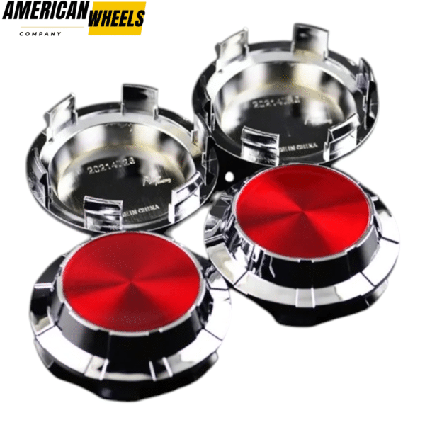 4pcs GMC Cadillac Chevy 83mm 3 1/4in Wheel Center Caps #19333200 Red Label Silver Base - 20214949CHR[14618RD+14726CH]x4 - Image 6