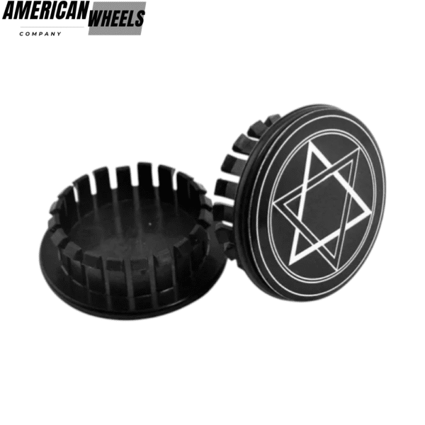 4pcs Dodge brothers 59mm 2 5/16in Hubcaps #9594156 #9593169 #9595157 Compatible With Most Models - 20214304(14298BK+14006)x4 - Image 3