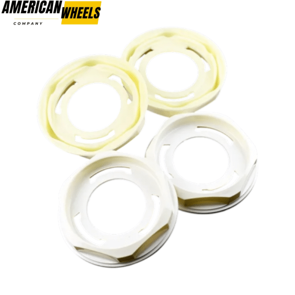 4pcs BBS 102mm 4in Wheel Center Caps #09.24.206 Bright White - 20214673WT - Image 2