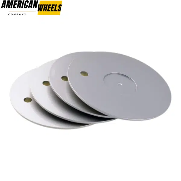 4pcs 157mm 6 5/32in Wheel Bolt-on Center Caps Silver - Image 5