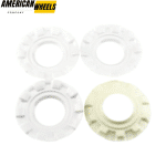 4pcs BBS 163mm 6 13/32in Hub Cover Ring #09.24.187 White - 20214672WT - Image 3