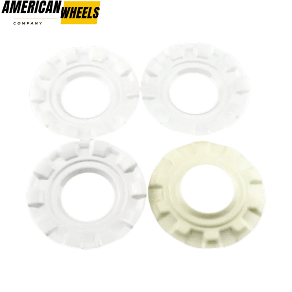 4pcs BBS 163mm 6 13/32in Hub Cover Ring #09.24.187 White - 20214672WT - Image 3