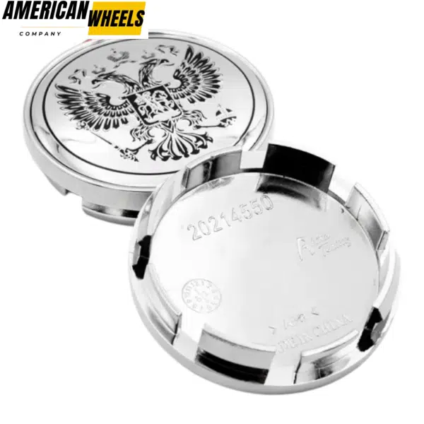 4pcs Subaru National Emblem Of The Russian 61mm 2 3/8in Wheel Center Caps #28821AE000 Silver Base - 20277075CH（20214550CH+20220959BKS ）x4 - Image 5