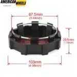 4pcs for 103mm 4 1/16in Polaris RZR Wheel Center Caps 900 1000 XP 4 #1522216-655 - 20274150BKx4 - Image 5