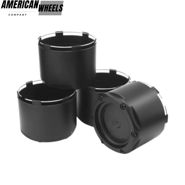 128mm 5in Fuel Wheel Center Caps #1003-50MB Matte Black - 20274178 - Image 4