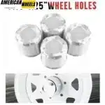 108mm(4.25in) Push Through Center Cap for Trailer/Truck Aluminum Car Rims Hubcap - 20274216SV - Image 4