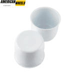 4.25 trailer wheel center caps for 4.25" Bore 3.66" Tall White Stainless - 20274309WT - Image 3