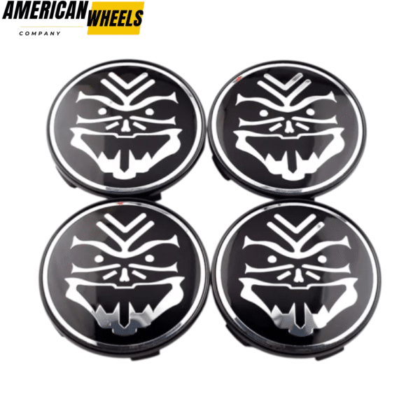 68mm Skull Emblem BMW Wheel Center Caps 36136783536 - 20277038 - Image 3