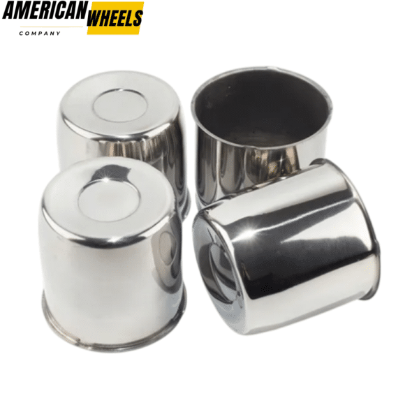 4.25in Stainless Steel Trailer Center Cap Push Thru for 4.25in Bore Rims - 20274333 - Image 3