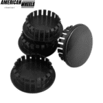 4pcs Pure Black 59mm 2 5/16in Hubcaps #9594156 #9593169 #9595157 Suitable For Many Different Types Of Vehicles - 20214303BK - Image 2