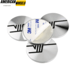 56mm Skoda V Wheel Center Cap Sticker Decal Mental - 20214467 - Image 2