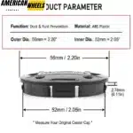 56mm 2.2in Volkswagen Golf R32 GTI Jetta Wheel Center Caps 1J0 601 171 4pcs - 20274172 - Image 3
