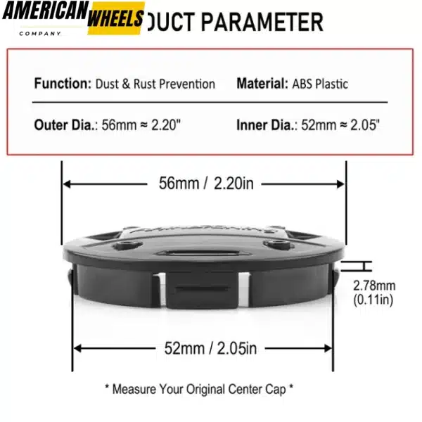 56mm 2.2in Volkswagen Golf R32 GTI Jetta Wheel Center Caps 1J0 601 171 4pcs - 20274172 - Image 3