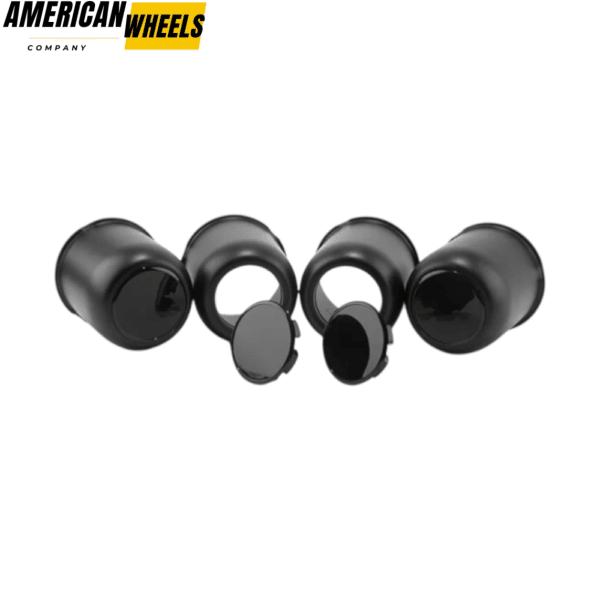 4 Pcs 3.19in Trailer Wheel Center Caps and 24 Capped 1/2-20 Lug Nuts Sets - 20274404=[74304+12228x6]x4 - Image 3