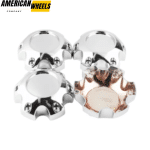4pcs 134mm 5 1/4in for 6 Lug Ultra Motorsports Center Caps #89-9765 - 20272026 - Image 2