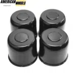 124mm(4.88in) Push Through Center Cap for 4.88" Center Bore 4.33" Tall Truck Wheel Rims Universal Hup Cap - 20274167BK