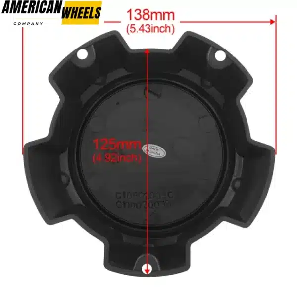 4pcs 138mm(5.43in) Hub Caps for ION Alloy Wheels C612103CAP - 20280016 - Image 4