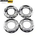 4pcs BBS 101mm 3 31/32in Wheel Center Cap Parts #09.24.383 Black Chrome - 20214674BC