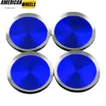 Volkswagen 66mm Blue Wheel Center Caps