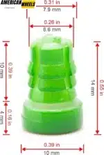 100pcs 10mm 0.39in Wheel Rivets Nuts Lip Replacement For 7.9mm 0.31in Nut Hole - 23112155 - Image 5