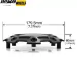 1pc 180mm(7.07in) Wheel Center Cap for KMC XD SERIES KMC 811-2 SC-198 / SC-190 / S1004-04 XS811 II Wheel - Image 4