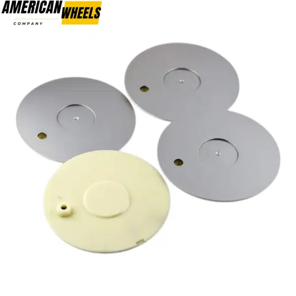 4pcs 157mm 6 5/32in Wheel Bolt-on Center Caps Silver - Image 6