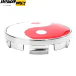 61mm (2.40in) Audi Subaru Snap-on Wheel Center Caps Yin & Yang Emblem - Image 7
