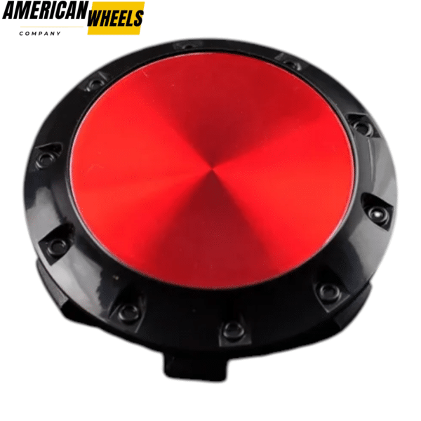 4pcs Benz OZ 75mm 2 15/16in Wheel Center Caps Red Laber Black Base - 20214948BKR[4618RD+4725BK]x4 - Image 4