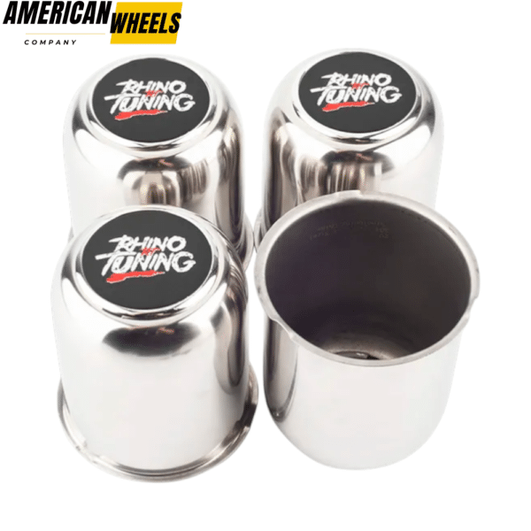 81mm 3.19 Trailer Center Caps for 3.19" Bore 3.62" Tall Stainless steel - 20274307 - Image 3