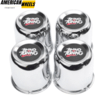 74mm 2.91in Push Through Center Cap Chrome Carbon Steel (Iron) Available - (20274075+20220971)x1