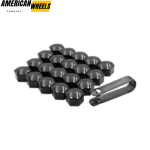 100PCS Tesla Black Wheel Rim Nut Dust Caps For Model3 ModelY - 20213203