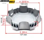 4pcs 137mm 5 3/8in for Toyota 4 Runner Tacoma Tundra Center Caps #42603-04030 - 20274119 - Image 4