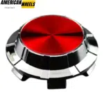 4pcs GMC Cadillac Chevy 83mm 3 1/4in Wheel Center Caps #19333200 Red Label Silver Base - 20214949CHR[14618RD+14726CH]x4 - Image 3